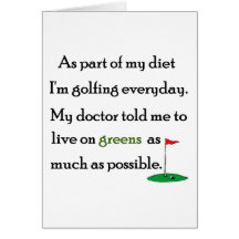 Living On Greens Card