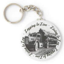 Living to Log, Logging to Live Keychains