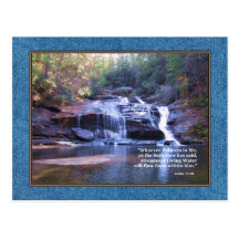 Living Water John 7:38 Postcards