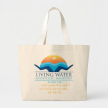 living water tote tote bags