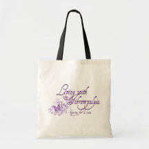 Living with Fibromyalgia Canvas Bag