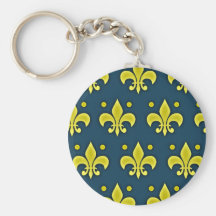 Liz Flower Sign - Fleur-de-lis Key Chain