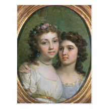 Lizanka and Dashenka, 1784 Post Card