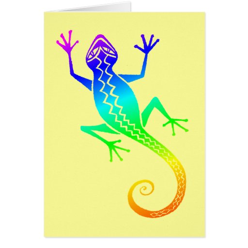 Lizard /8 greeting card | Zazzle