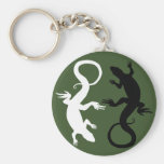 Lizard Art Keychain Cool Retro Reptile Art Gifts