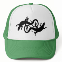 Lizard Art Trucker Cap Reptile Caps & Hats