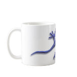 Lizard-blue glass mugs