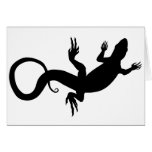 Lizard Card Reptile Art Blank Greeting Card Custom