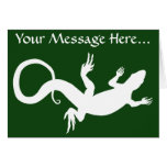 Lizard Card Reptile Art Blank Greeting Card Custom