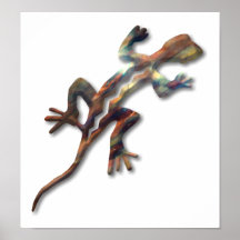 Lizard-copper Posters