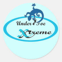 Lizard Decal for Under Toe Xtreme Round Sticker