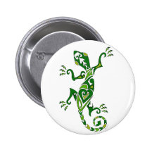 Lizard Tattoo Pinback Button