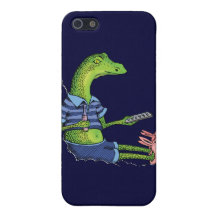 Lizard with Bunny Slippers iPhone 5 Cover