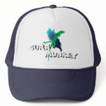 Lizard with Island Tattoo design on trucker hat