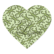 Lizards Heart Stickers