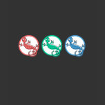Lizards in Red, Green and Blue T-shirt