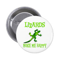Lizards Make Me Happy buttons