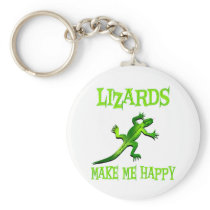 Lizards Make Me Happy Keychains