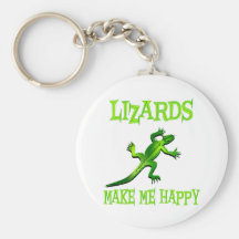 Lizards Make Me Happy Keychains