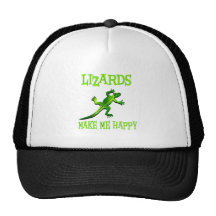 Lizards Make Me Happy Mesh Hat