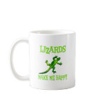 Lizards Make Me Happy mugs