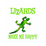 Lizards Make Me Happy t-shirts