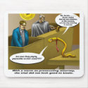 Lizzie Borden Trial Funny Cartoon Gifts mousepads