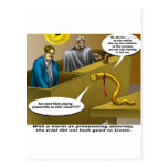 Lizzie Borden Trial Funny Cartoon Gifts Post Card