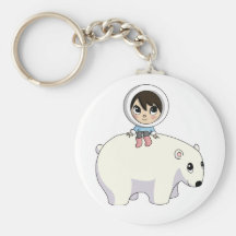 Lizzy and Frosting the Polar Bear Key Chains