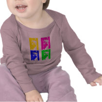 Llama Blocks in Bright Colours on everything