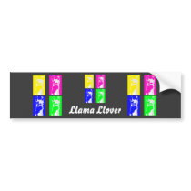 Llama Blocks in Bright Colours on everything
