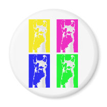 Llama Blocks in Bright Colours on everything