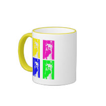 Llama Blocks in Bright Colours on everything Mug