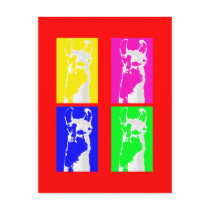 Llama Blocks in Bright Colours on everything