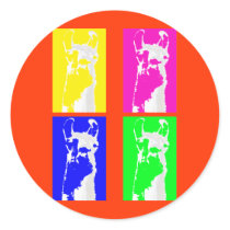 Llama Blocks in Bright Colours on everything