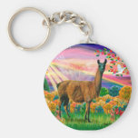 Llama (brown) - Autumn Angel Key Chain