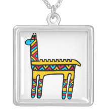 Llama colours pendant