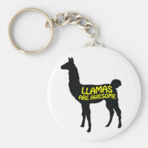 Llamas are awesome! keychains