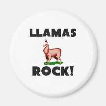 Llamas Rock Fridge Magnet