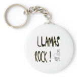 Llamas Rock! Keychain
