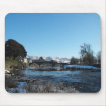 Llanrwst Big Bridge, River Conwy Mousemat mousepads