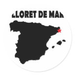 Lloret de mar 2010 round stickers