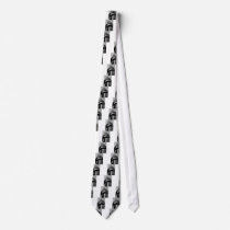 lloyds building black and white neck tie