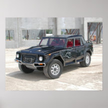 LM American V12 SUV Poster