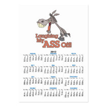 LMAO laughing my ass off funny donkey toon Business Card Template