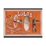 Lo-Lo's,'Flight Through the Balloons' Retro Theate Postcard