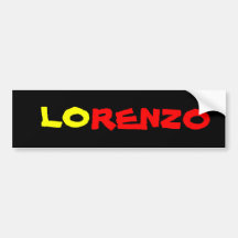 LO, RENZO BUMPER STICKER
