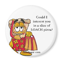 Loach Pizza Magnet