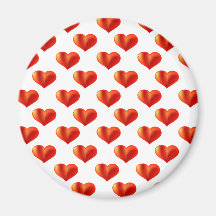 loads of hearts theme refrigerator magnets