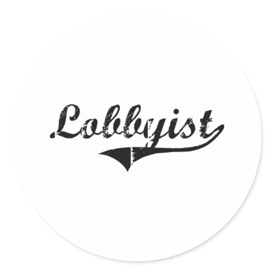 Lobbyist Professional Job Round Stickers by jobshirt